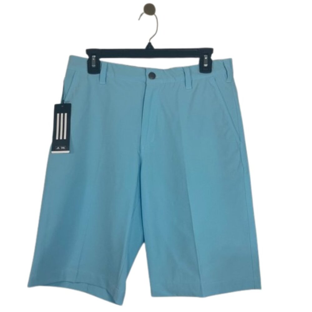 Adidas Ultimate Golf Shorts Mens 30 Sky Blue Gray Athletic Poly Spandex Active